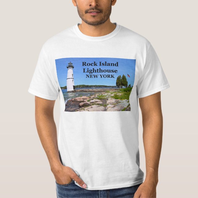 Faro de Rock Island, camiseta de Nueva York #1 (Anverso)