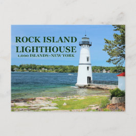 Faro de Rock Island, postal de Nueva York