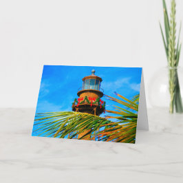 Faro de Sanibel navidad con palmera