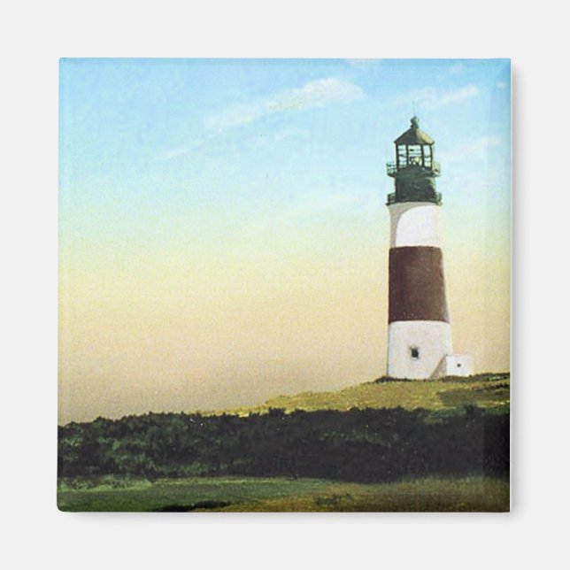 Faro de Sankaty Head Nantucket Imán (Frente)