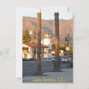 Faro de Santa Bárbara, tarjeta de California