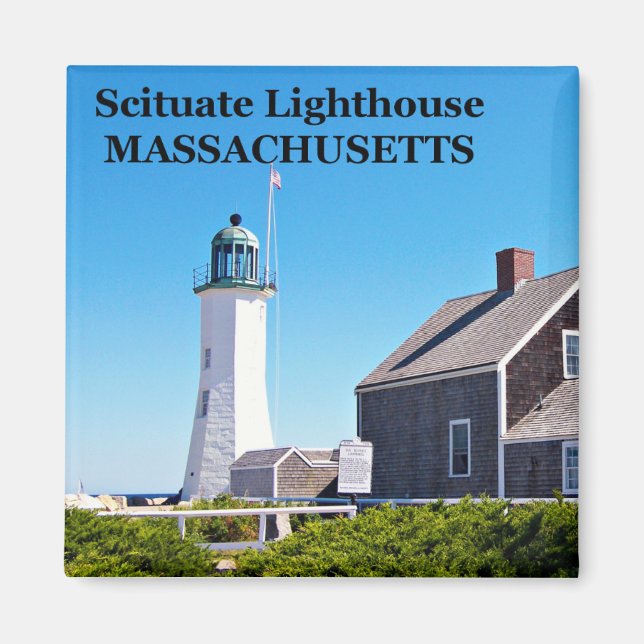 Faro de Scituate, imán de Massachusetts (Frente)