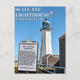 Faro de Scituate, postal de Massachusetts