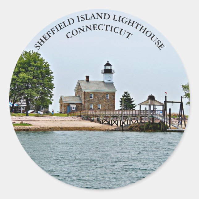 Faro de Sheffield Island, Pegatinas de Connecticut (Anverso)