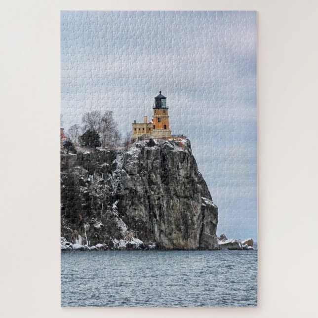 Faro de Split Rock Minnesota Rompecabezas (Vertical)