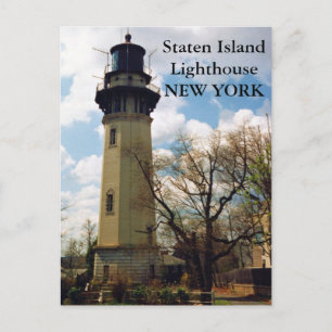 Faro de Staten Island, postal de Nueva York
