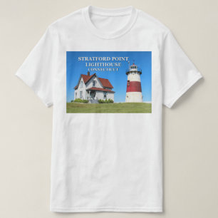 Faro de Stratford Point, camiseta de Connecticut