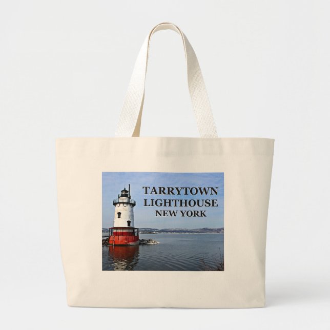 Faro de Tarrytown, Bolsa de Tote Jumbo de Nueva Yo (Frente)