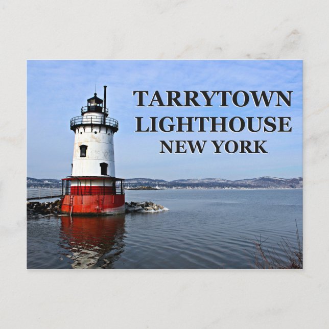 Faro de Tarrytown, postal de Nueva York (Anverso)
