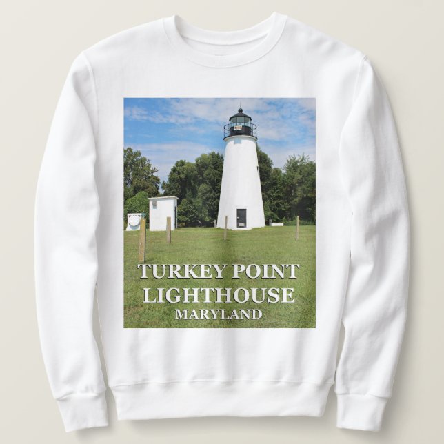 Faro de Turkey Point, sudadera de Maryland (Anverso del diseño)