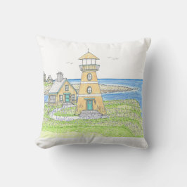 Faro de verano 4; Almohada para lanzar en interior