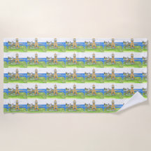 Faro de verano 4; toalla de playa