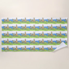 Faro de verano 4; toalla de playa