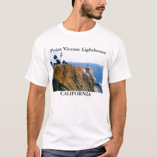Faro de Vicente del punto, camiseta de California