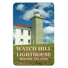 Faro de Watch Hill, imán fotográfico de Rhode Isla