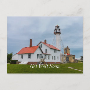 Faro de Whitefish Point, tarjeta postal de "Recupé