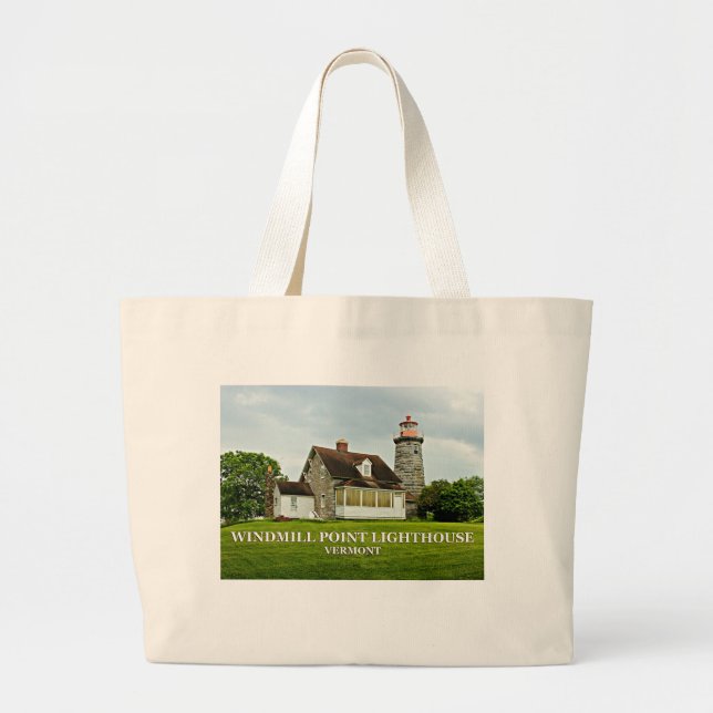Faro de Windmill Point, Bolsa Vermont Tote (Frente)