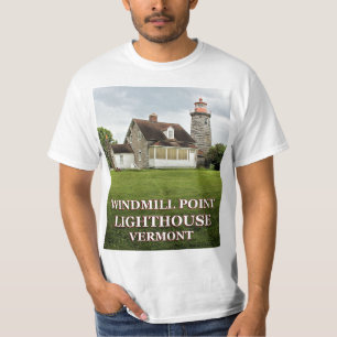 Faro de Windmill Point, camiseta de Vermont