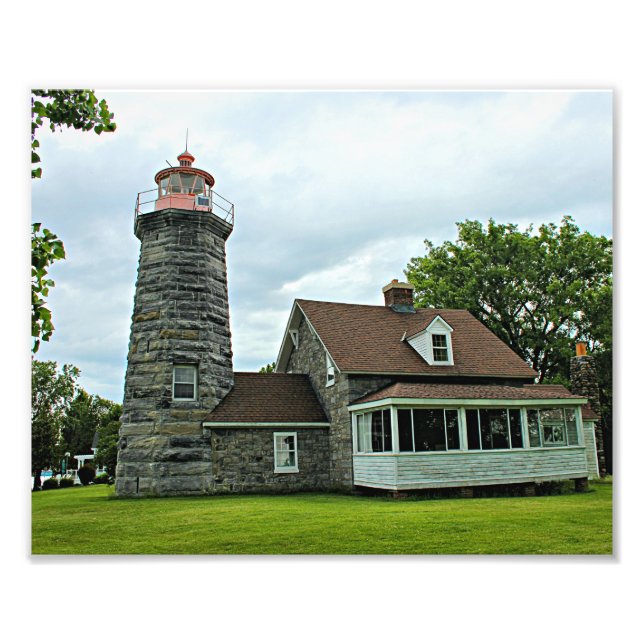 Faro de Windmill Point, Foto de Lake Champlain VT (Frente)
