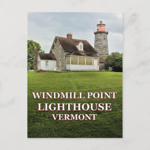 Faro de Windmill Point, postal de Vermont
