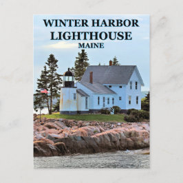 Faro de Winter Harbor, postal Maincard