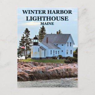 Faro de Winter Harbor, postal Maincard