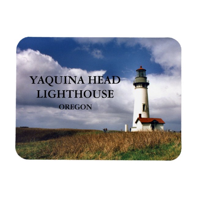 Faro de Yaquina Head, imán Oregon Flexi (Horizontal)