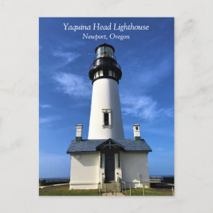 Faro de Yaquina Head, Newport, postal de Oregon