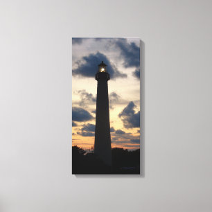 Faro del Cabo de Mayo en el lienzo Sunset