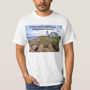 Faro del cuello de las alas, camiseta de