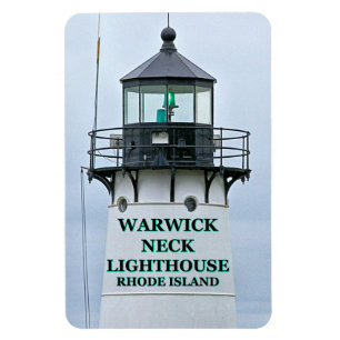 Faro del cuello de Warwick, imán de Rhode Island