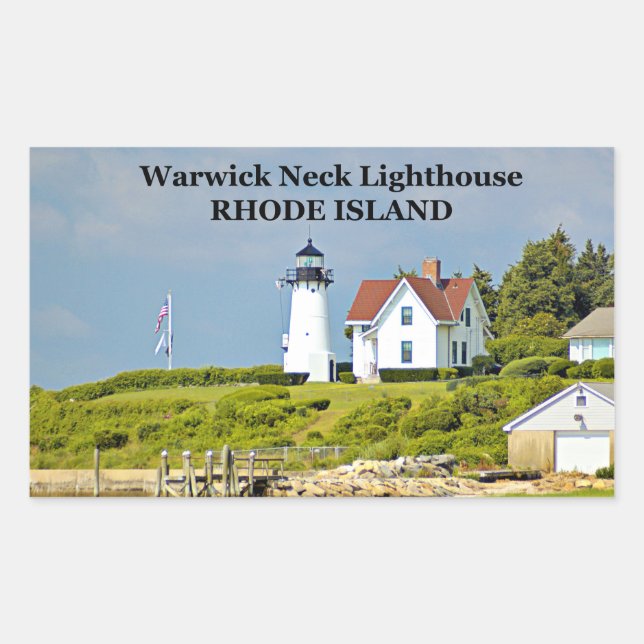 Faro del Cuello de Warwick, Pegatinas de Rhode Isl (Anverso)