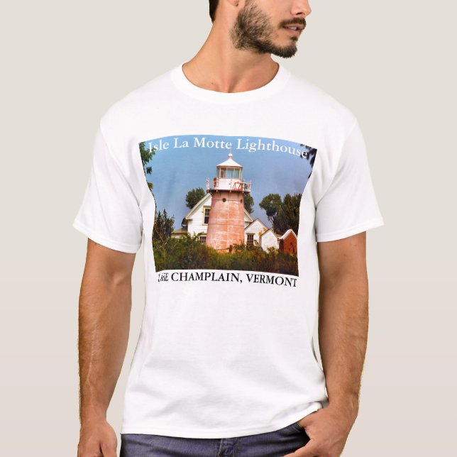 Faro del La Motte de la isla, camiseta de Vermont (Anverso)