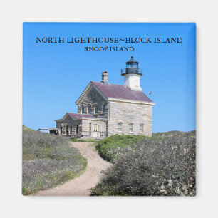 Faro del norte, imán del Block Island RI