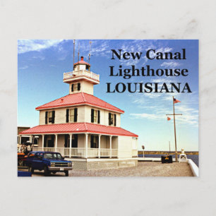 Faro del nuevo canal, postal de Luisiana