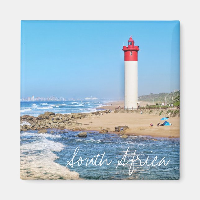 Faro del Océano Durban Sur África Imán (Frente)
