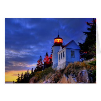 Faro del puerto de Bass, Maine