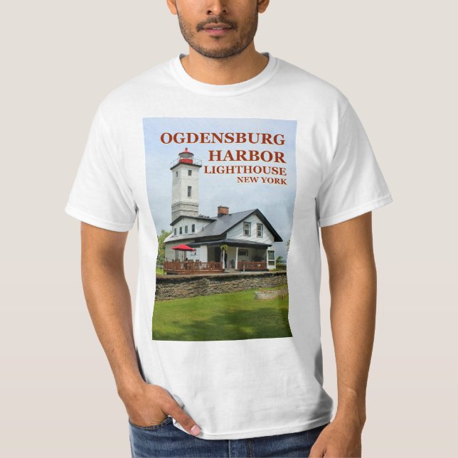 Faro del puerto de Ogdensburg, camiseta de Nueva Y (Anverso)