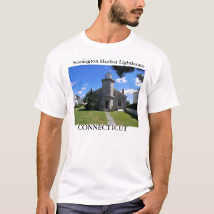 Faro del puerto de Stonington, camiseta de