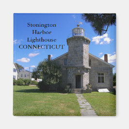 Faro del puerto de Stonington, imán Connecticut