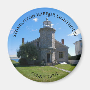 Faro del puerto de Stonington, imán CT Round