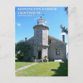 Faro del puerto de Stonington, postal de Connectic