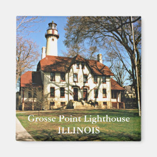 Faro del punto de Grosse, imán de Illinois