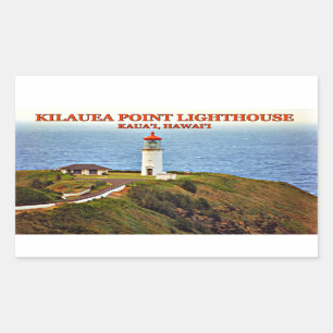Faro del punto de Kilauea, pegatinas de Kauai,