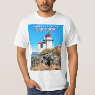 Faro del punto de la ardilla, camiseta de Maine