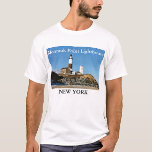 Faro del punto de Montauk, camiseta de Nueva York
