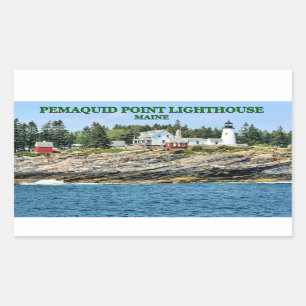 Faro del punto de Pemaquid, pegatinas de Maine