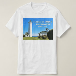 Faro del punto de Tibbetts, camiseta de Nueva York