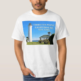 Faro del punto de Tibbetts, camiseta de Nueva York