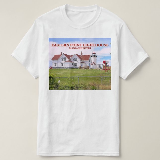 Faro del Punto Oriental, camiseta de Massachusetts (Diseño del anverso)